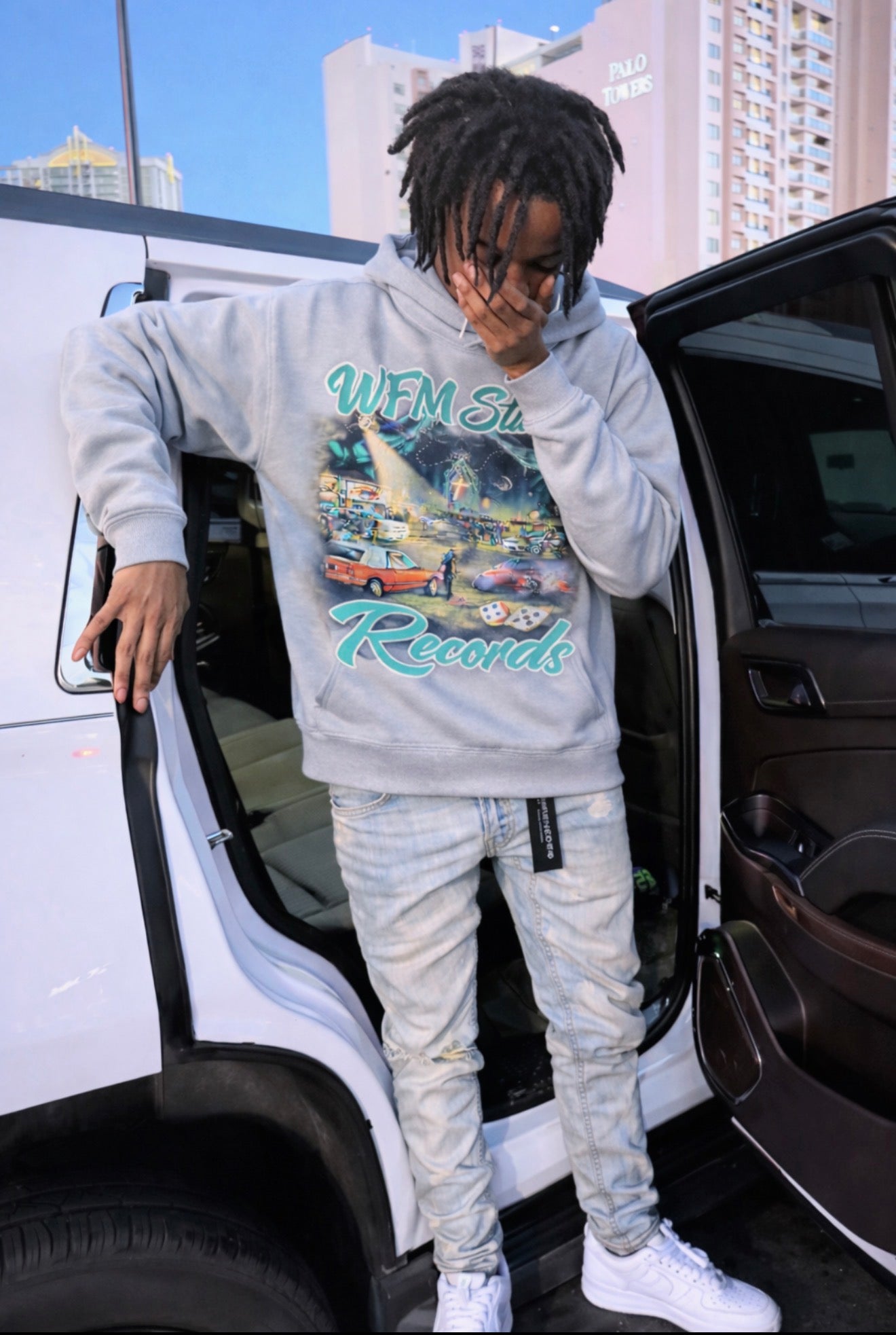 WFM Studio Records Hoodie (Grey)