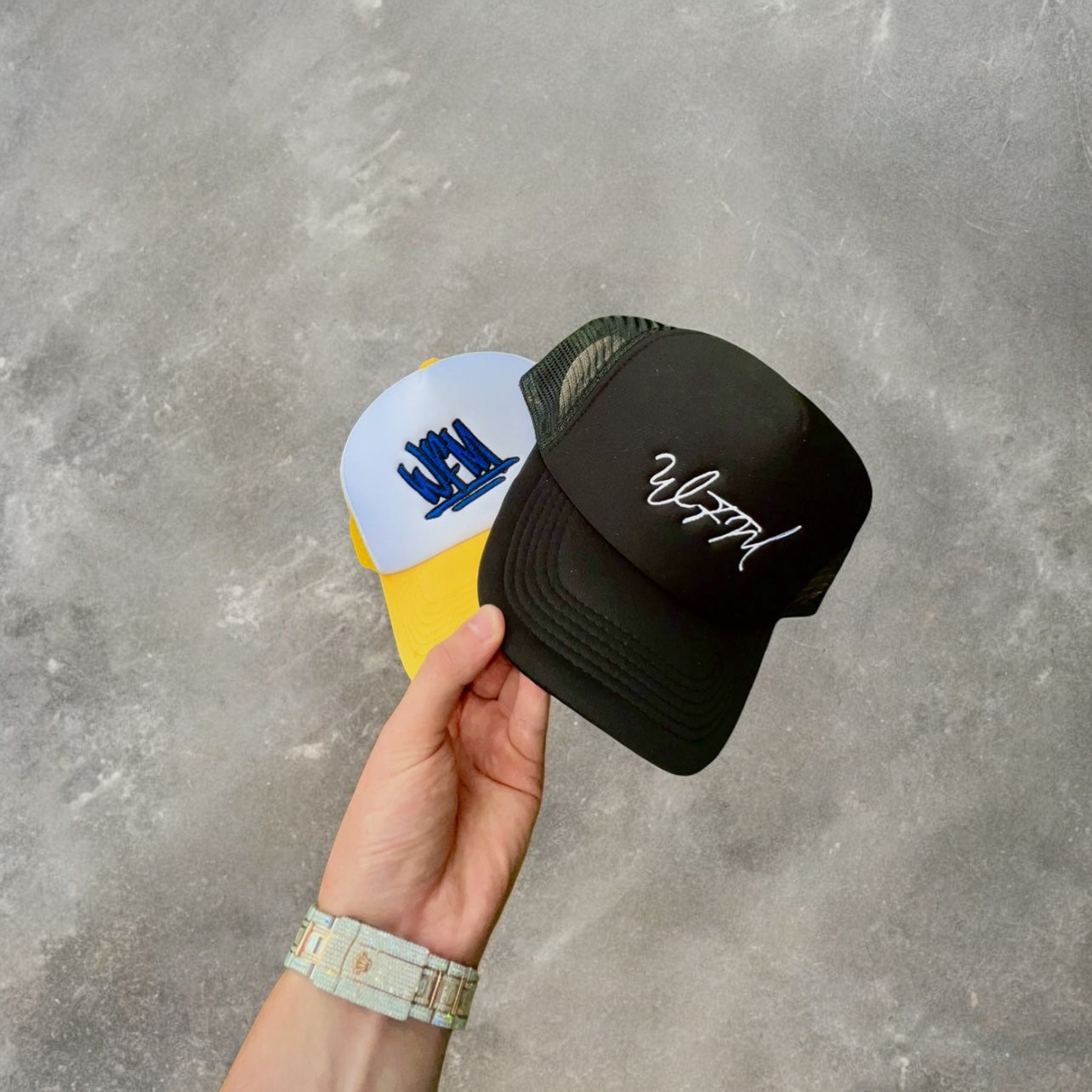 WFM TRUCKER HAT (BLACK)