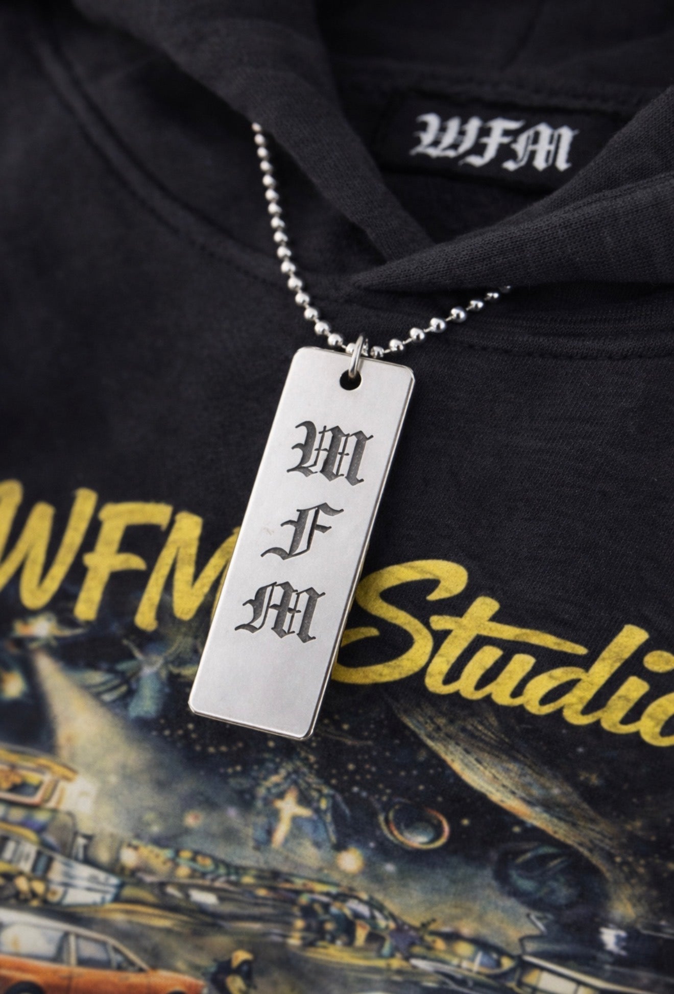 WFM “Studio Records Hoodie” (Black)