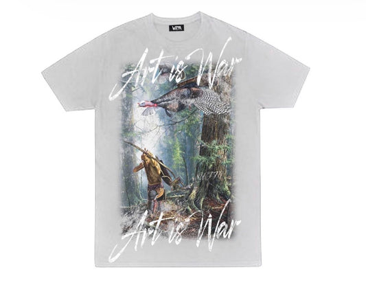 WFM “ART IS WAR” TEE (GREY)